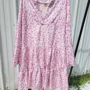 Blush Leopard Dress